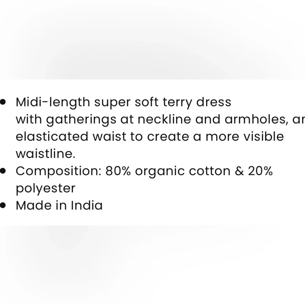 Terry cloth dress by designer A Monday In Copenhagen - Picture 4 of 4